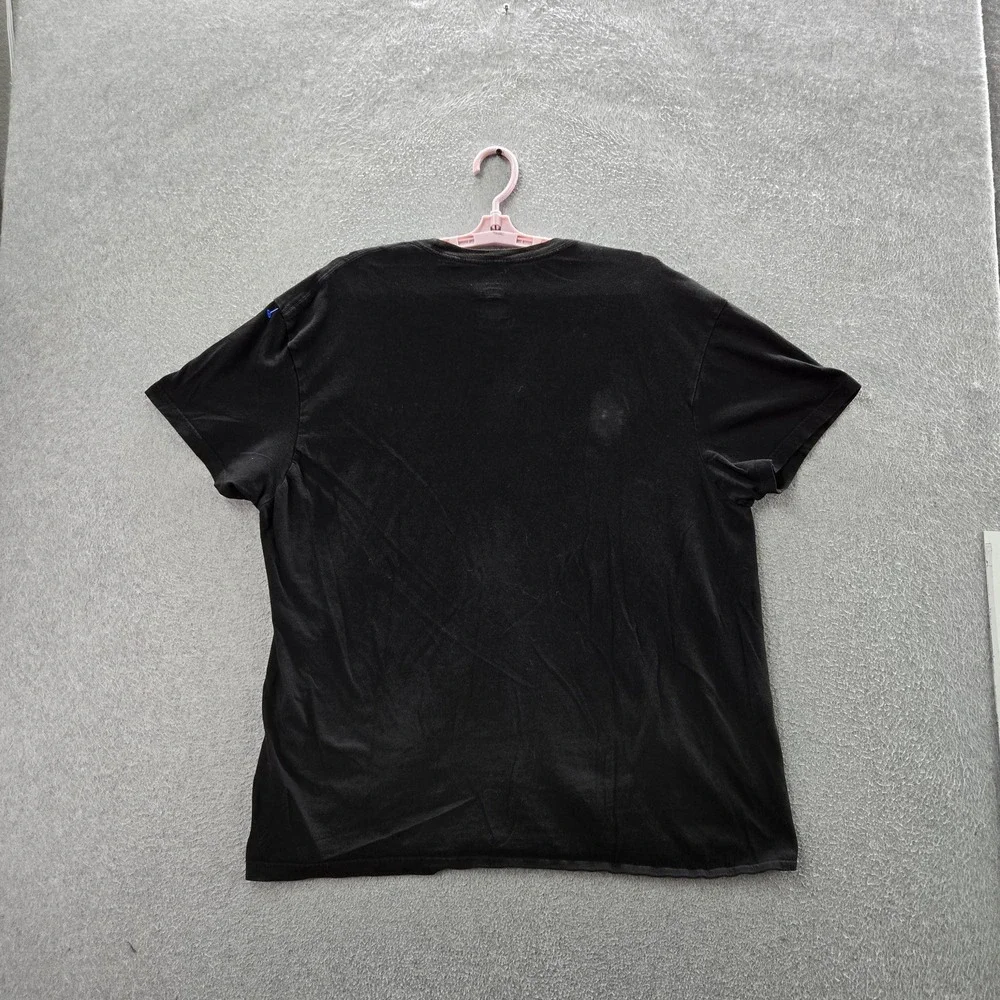 Polo Ralph Lauren Men Shirt XL Black Embroidered Logo Classic Short Sleeve READ